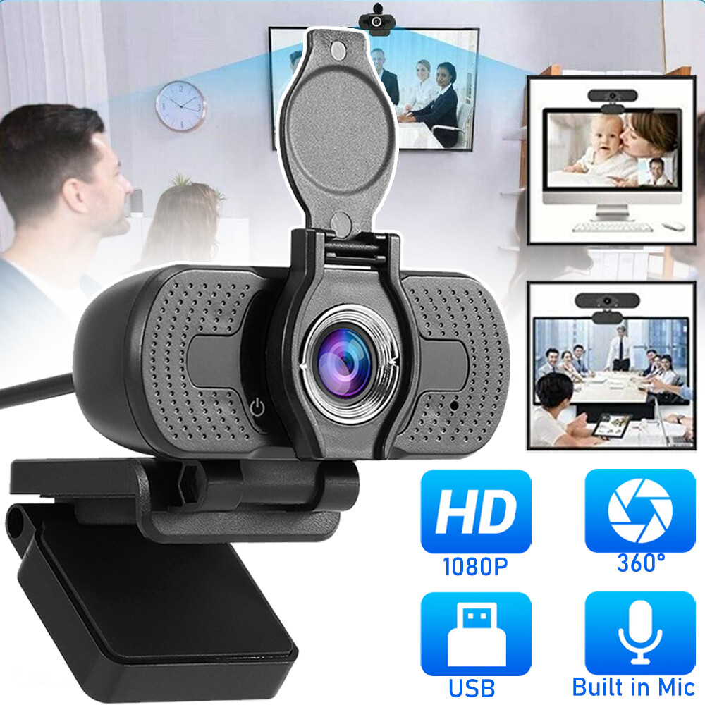 1080P Full HD USB Webcam for PC Desktop & Laptop Web Camera with Microphone/FHD