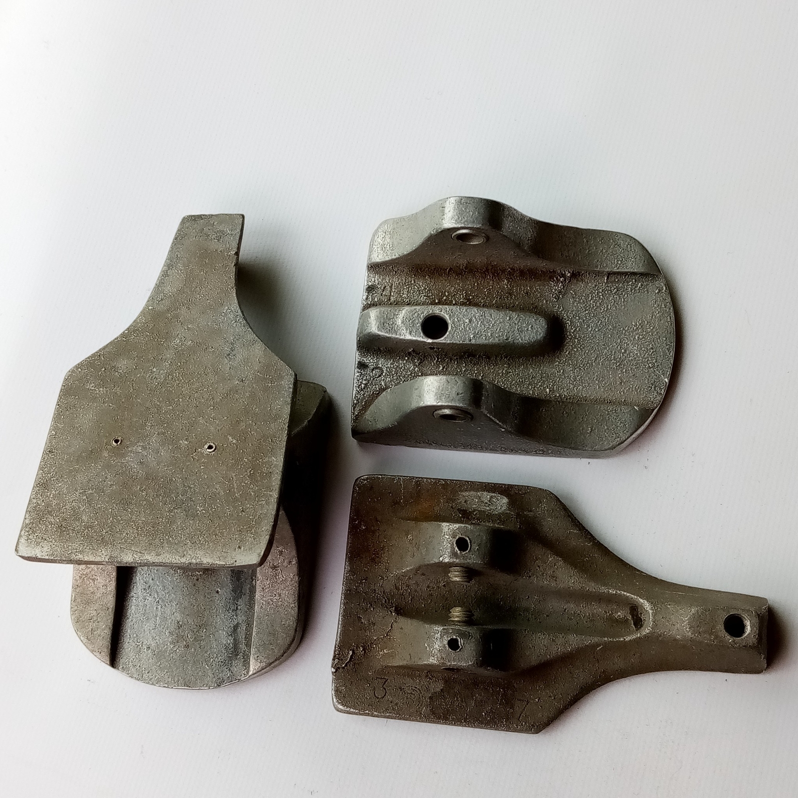 *Rogers 2x Solid Footboard Heel Plates Swivomatic Bass Drum Foot Pedal Swivo USA