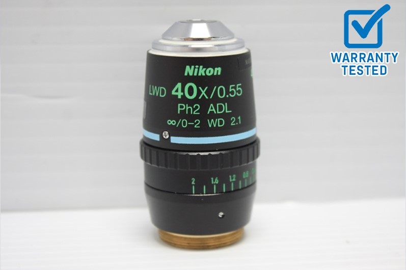 Nikon LWD 40x/0.55 Ph2 ADL Microscope Objective Unit 3