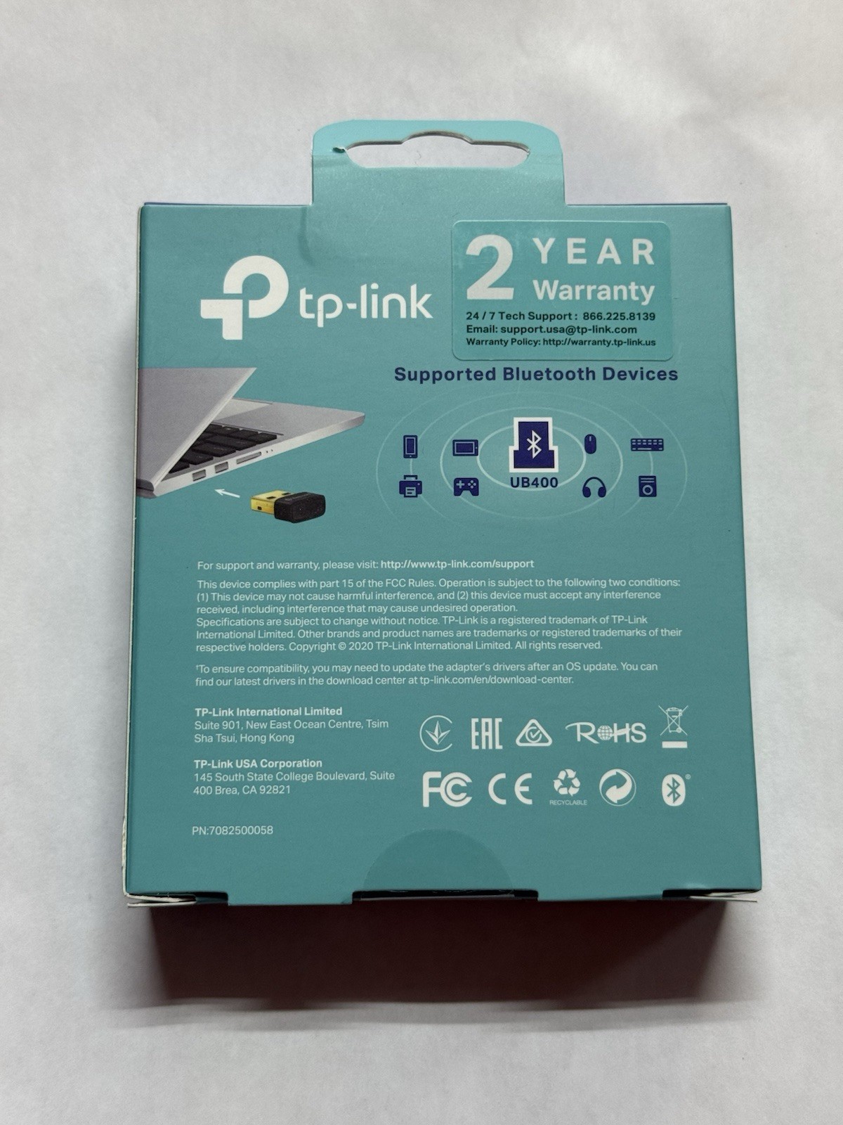TP-Link UB400 USB Bluetooth Adapter 4.0 Dongle Receiver Nano for PC Black