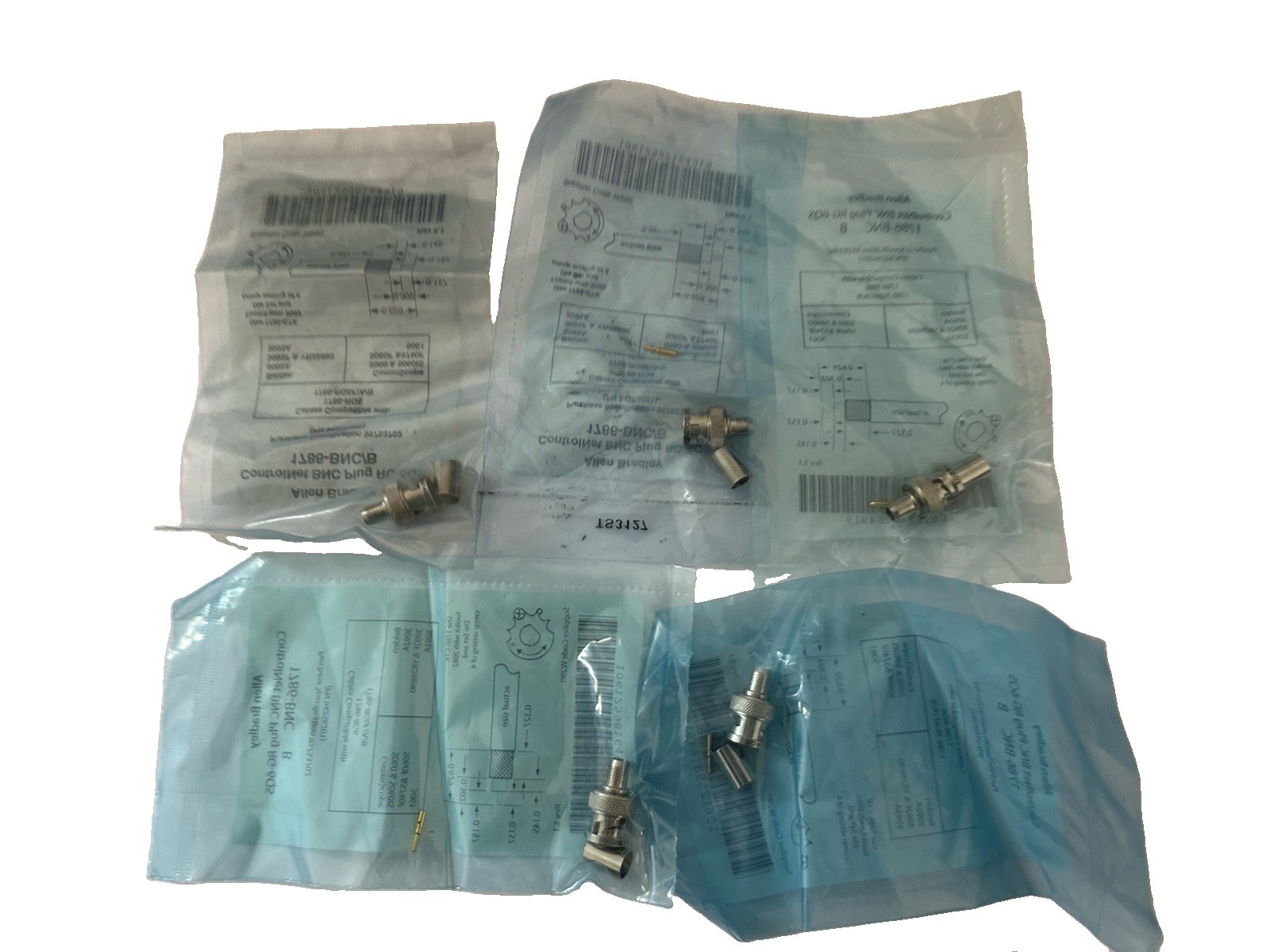 Allen Bradley 1786-BNC /B ControlNet BNC Plug RG-6QS (LOT OF 5)