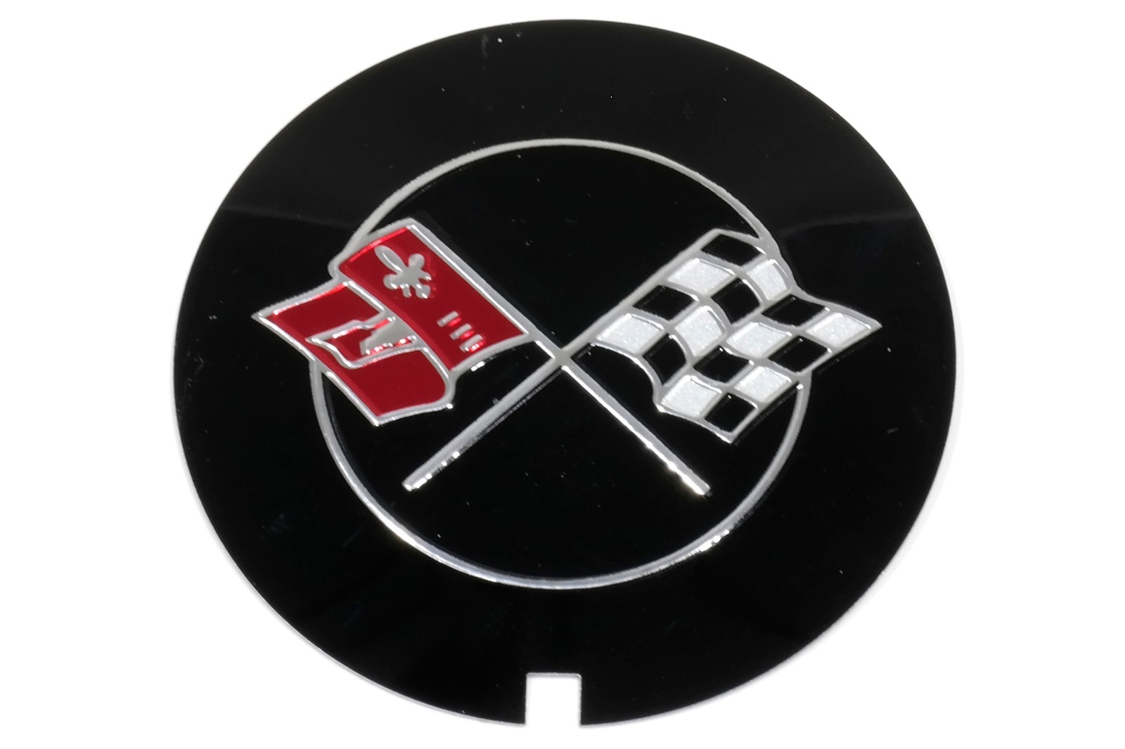 OEM NEW GM Crossflag Valve Cover Emblem 69-82 Chevrolet Camaro Corvette 3946860
