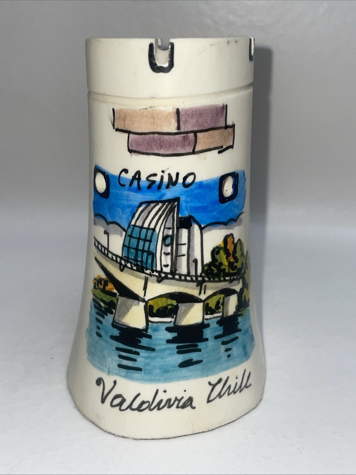 Pencil Holder Souvenir From Chile Casino Valdivia