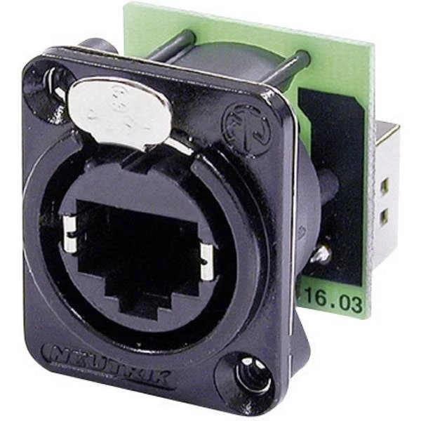 Neutrik NE8FDP-B RJ45 EtherCon® D Series Data Connector NE8FDPB Straight Outlet