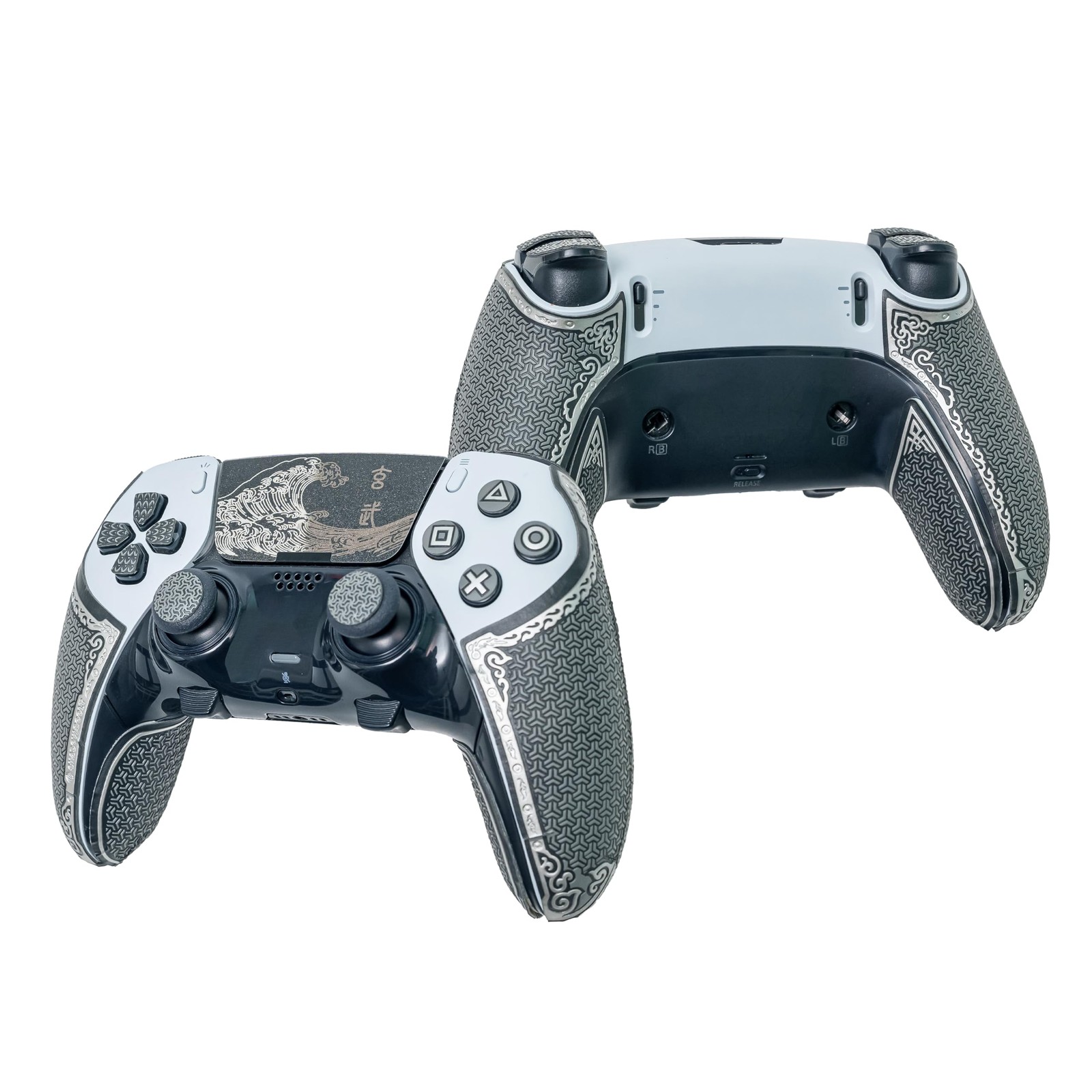 Premium PS5 DualSense Edge Grips: Anti-Skid, Multi-Texture, Sweat Absorption