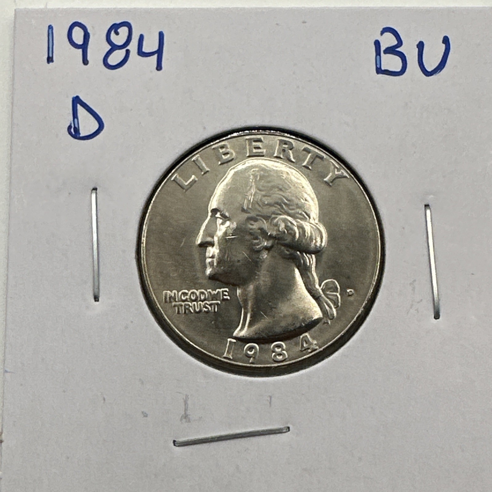1984-D Washington Quarter BU (Brilliant Uncirculated) Denver Mint