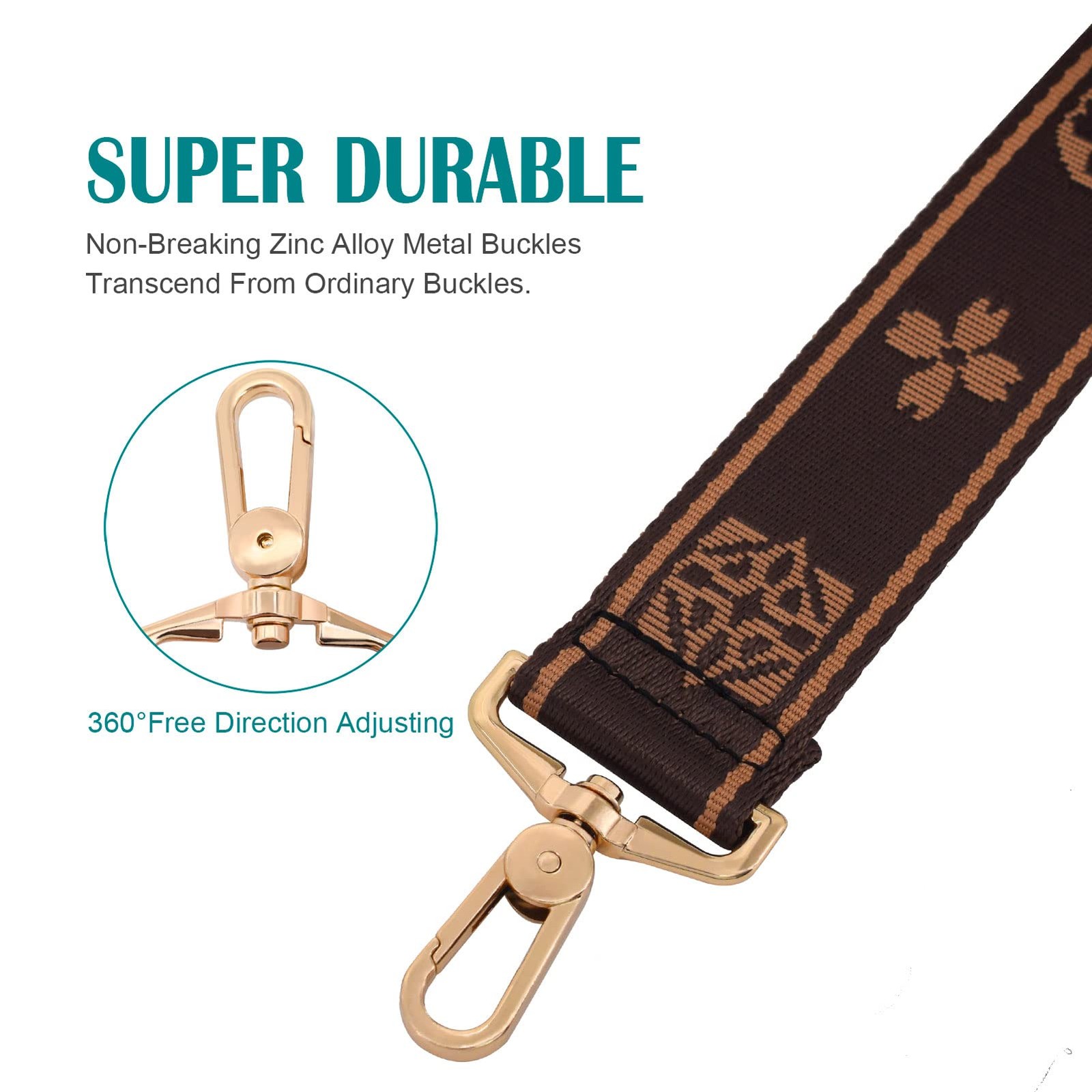 Purse Strap,Wide Shoulder Strap Adjustable Replacement Belt Canvas Crossbody ...