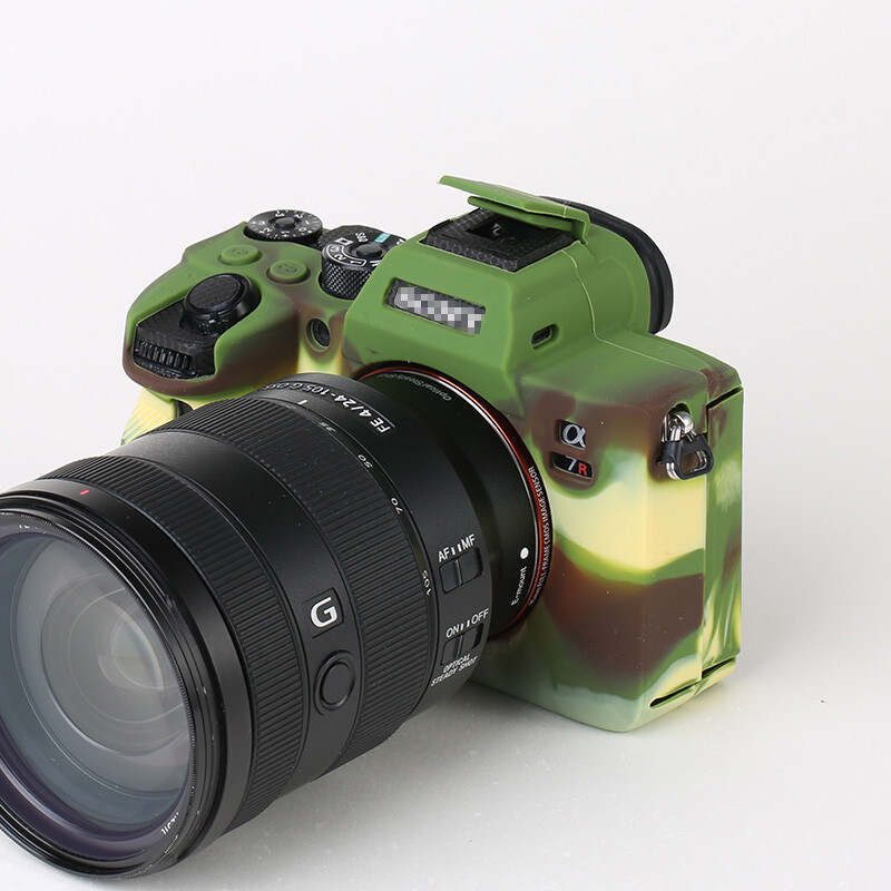 Rubber Silicon Body Case Protector Frame Skin For Sony A74 A7R4 Camera