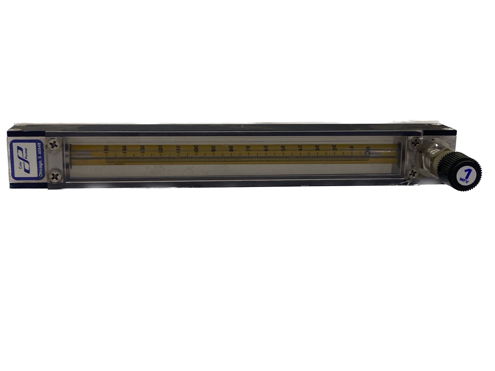 NEW OLD STOCK Cole Parmer 0-150mm TF Teflon Flow Meter Tube N032-41