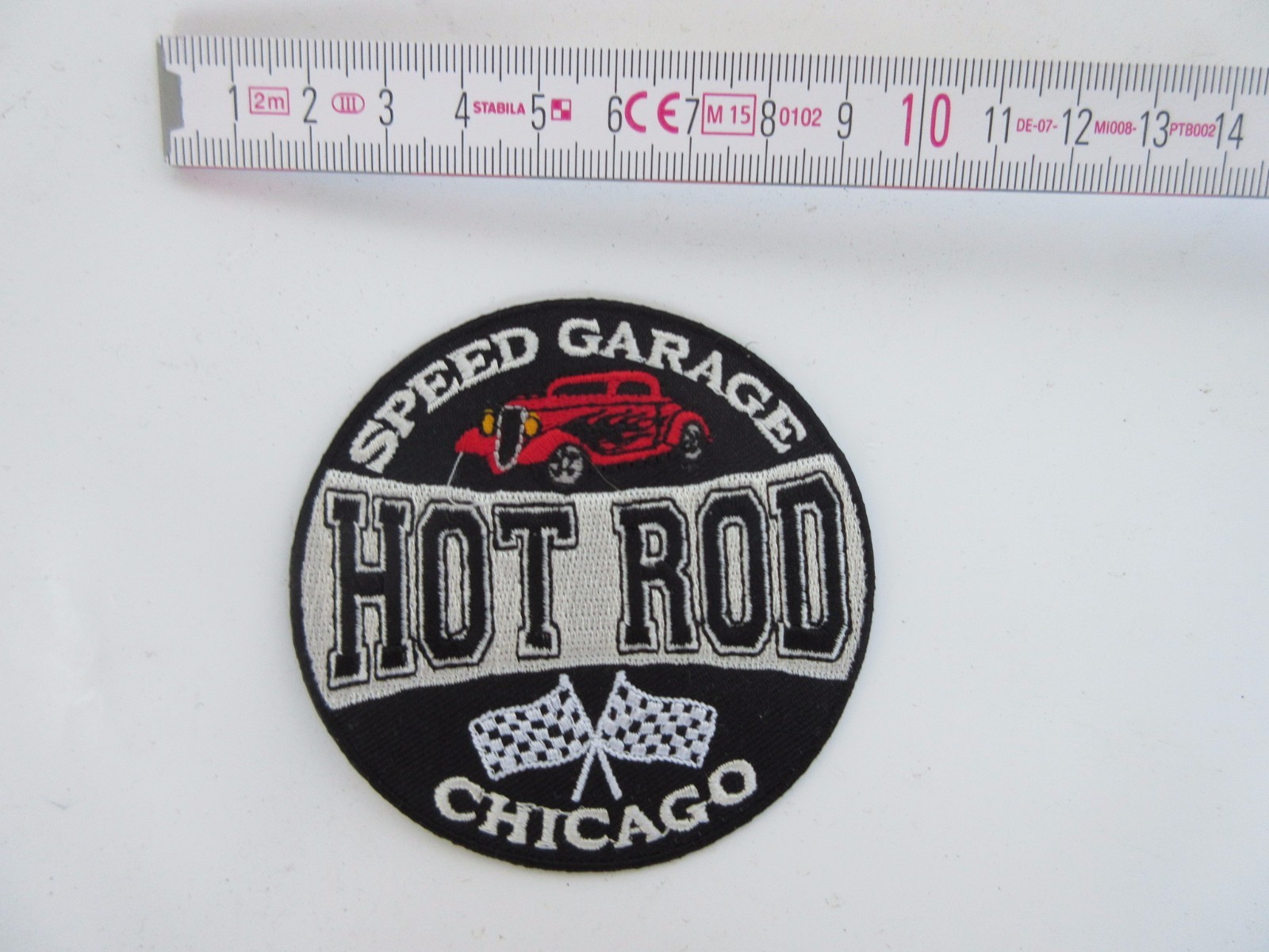 Patch Speed Garage Hot Rod Chicago Shop Swing Nose Art 40s 50's V8 US Car Vintag