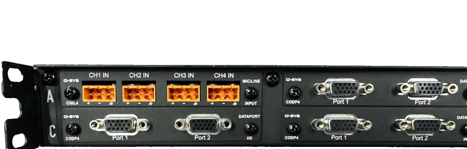 QSC VERSATILE I/O FRAME NETWORK INTERFACE Q-SYS (mci84)