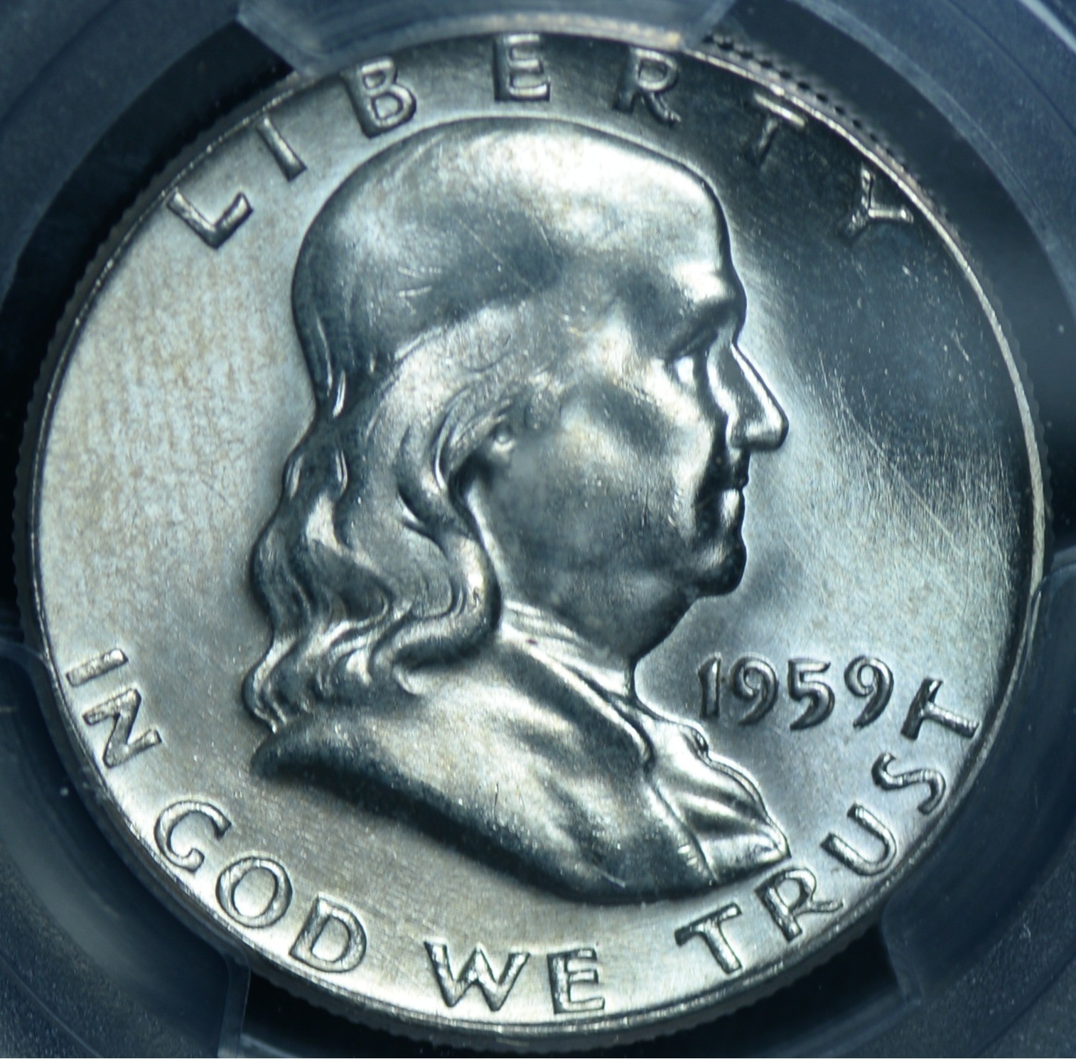 1959 50C Franklin Half Dollar PCGS MS64 ~ 26352