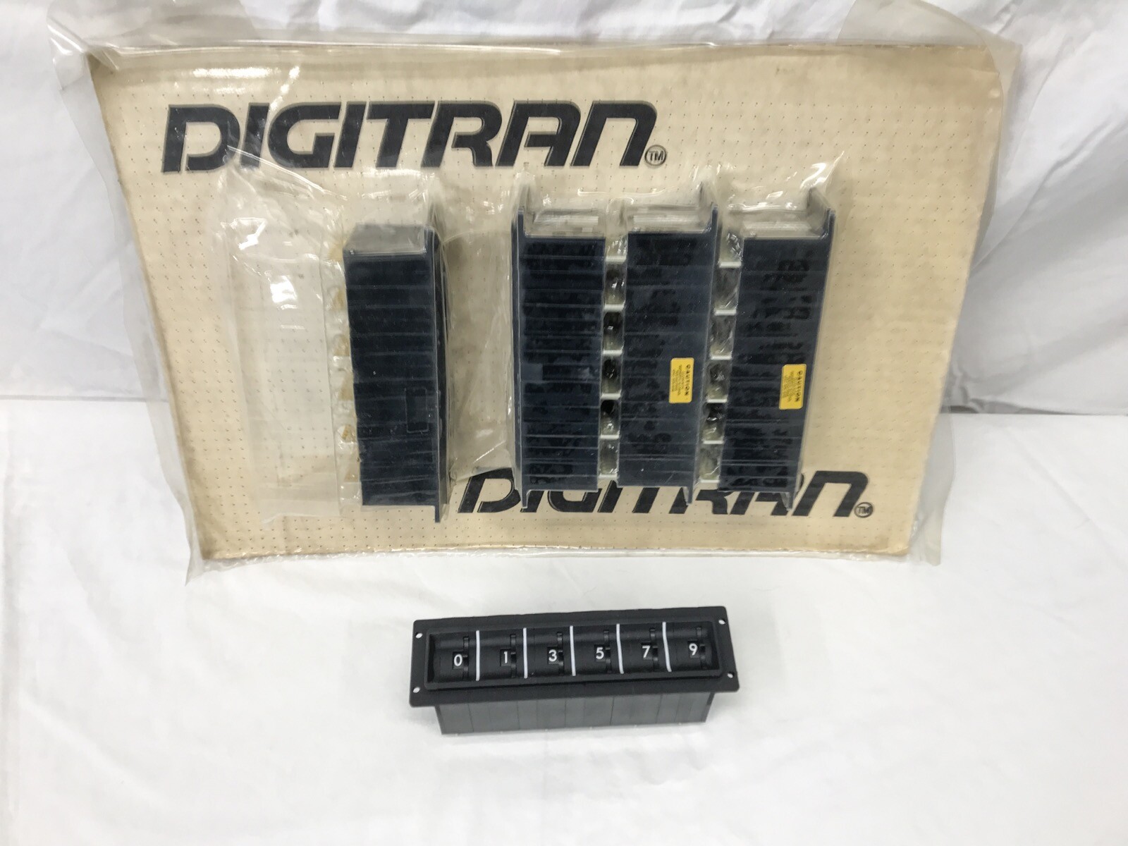 DIGITRAN DIGISWITCH Rotary Thumbwheel 6 Switch Assembly 0-9 Model 19-P-500 A