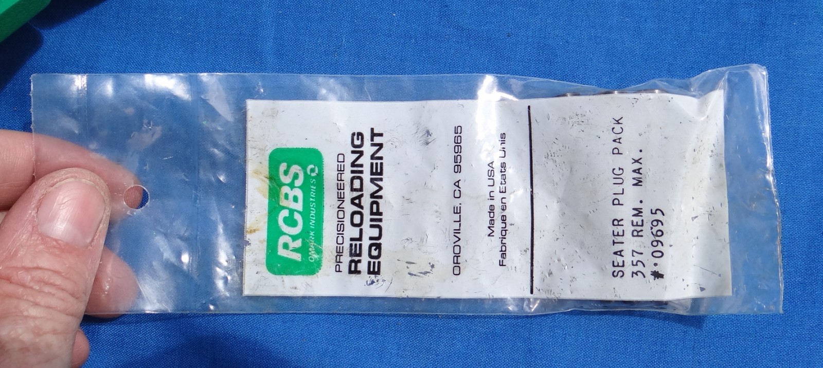 Un-Used RCBS 357 Maximum Max Reloading Die Set Steel Sizer Seat & Bell Dies