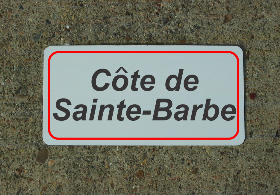 Cote De Sainte Barbe ROAD SIGN METAL TOUR DE FRANCE Bike Race ROUTE