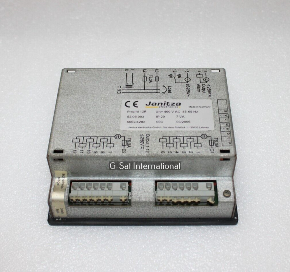 JANITZA PROPHI 12R 52.08.003 REACTIVE POWER CONTROLLER