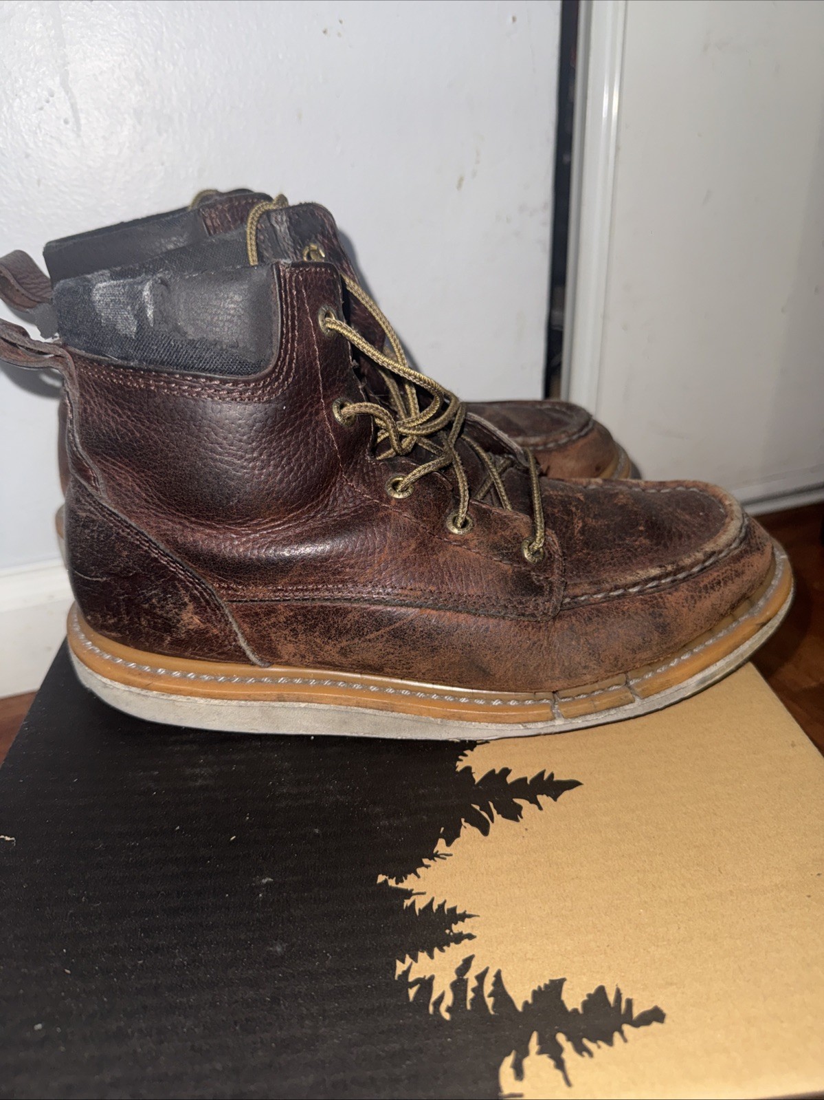 Irish Setter Men's 83605 Ashby Work Boot 7.5D Leather Size 9