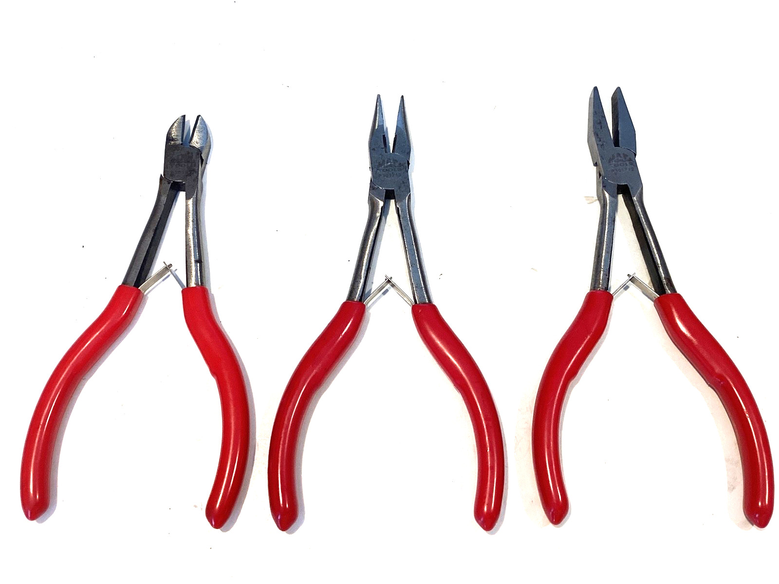 Mac Tools 3 Piece 6” Mini Precision Long Reach Plier Set P301711 P301712 P301713