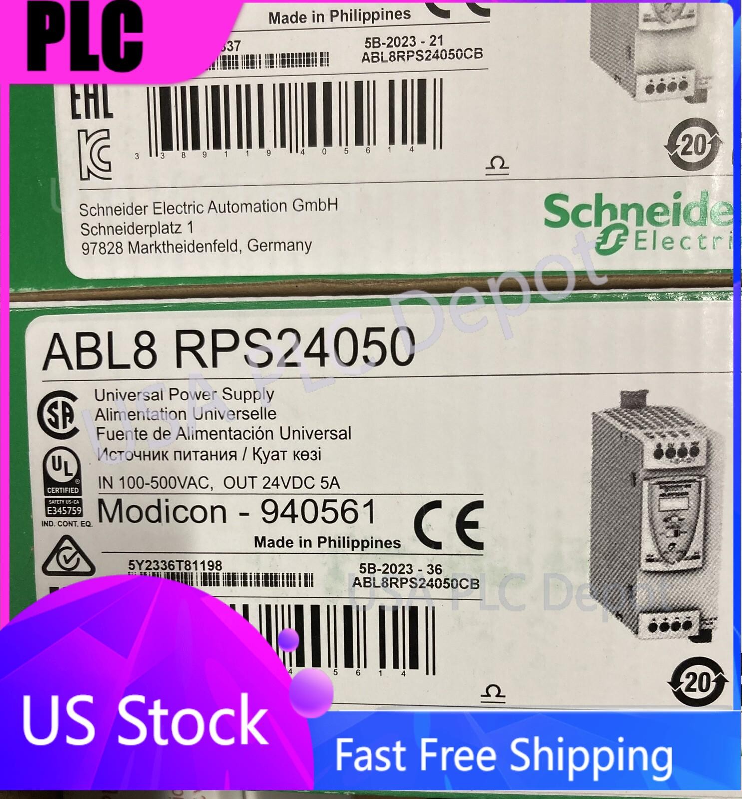 New In Box Schneider ABL8RPS24050 24V 5A Power Supply