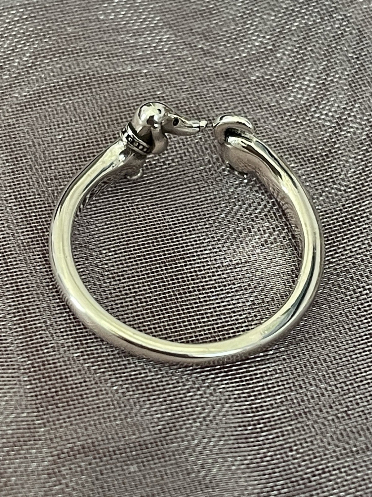 Dachshund Adjustable Ring Dog Genuine 925 Sterling Silver