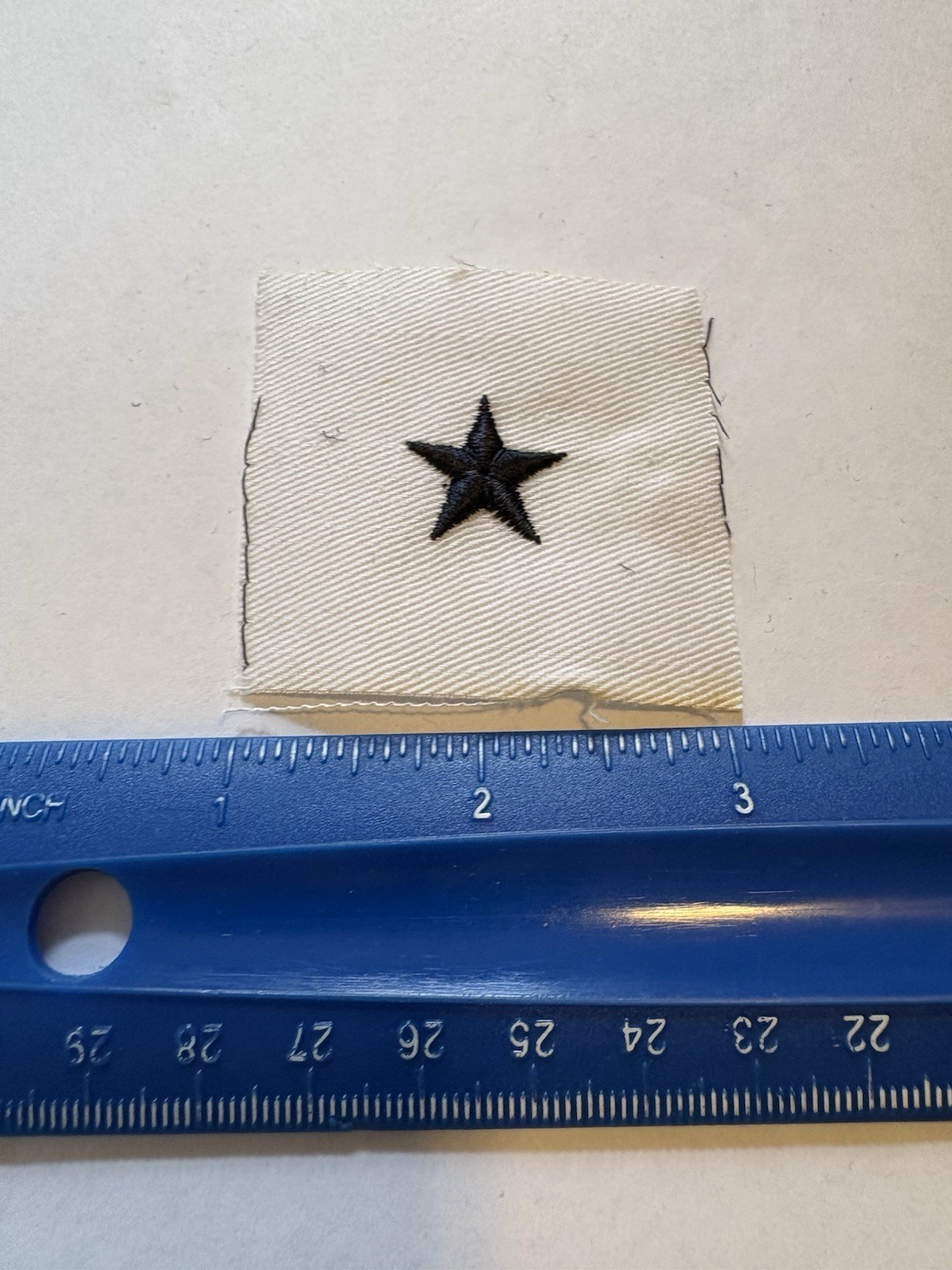US Navy USN Line Officer White Cotton Sleeve Rating Insignia Patch INV12798