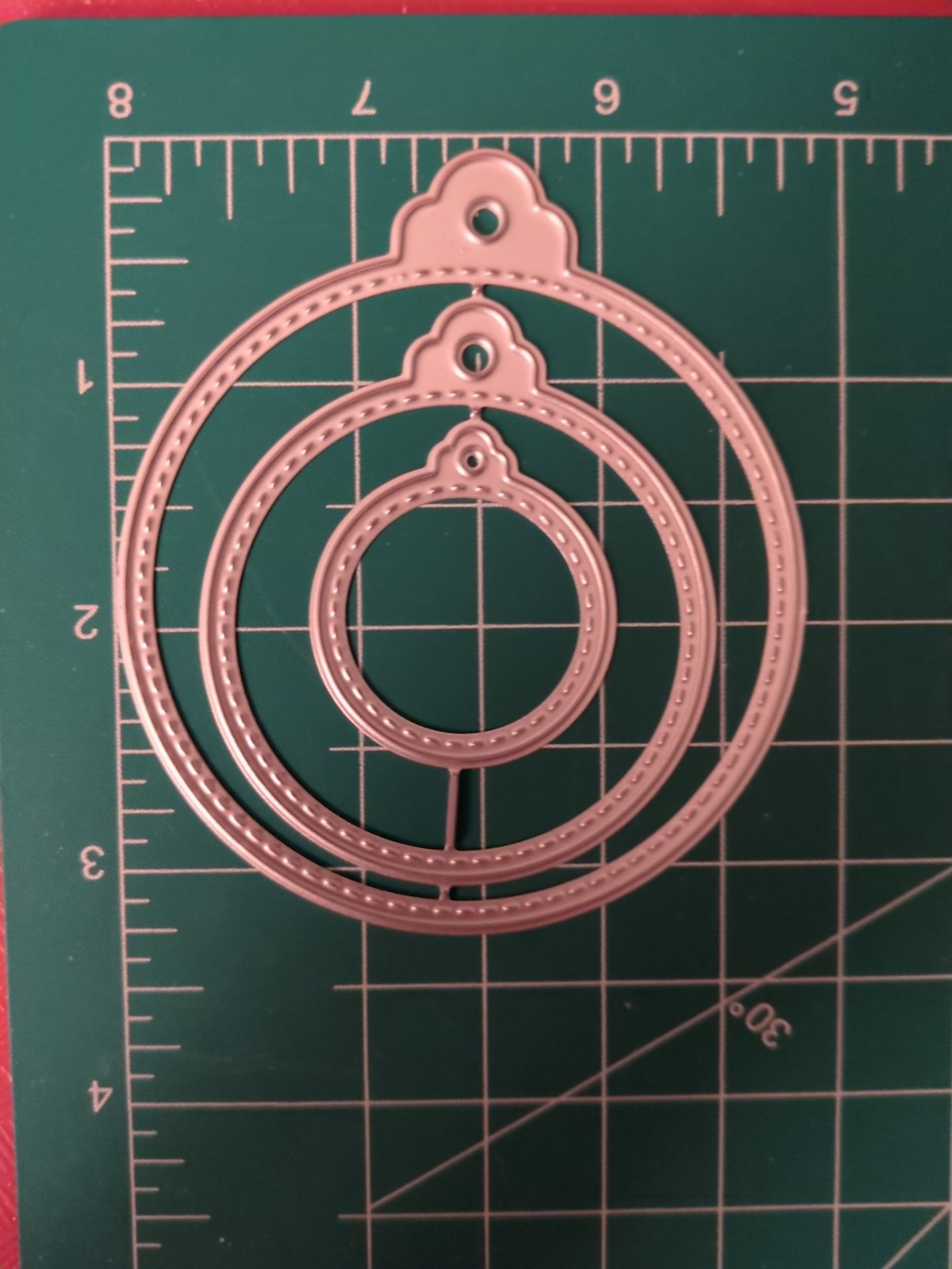 Thin Metal Die Cut Tool 4 Sizzix Hanging Christmas Tree ornament 3 Sizes Group