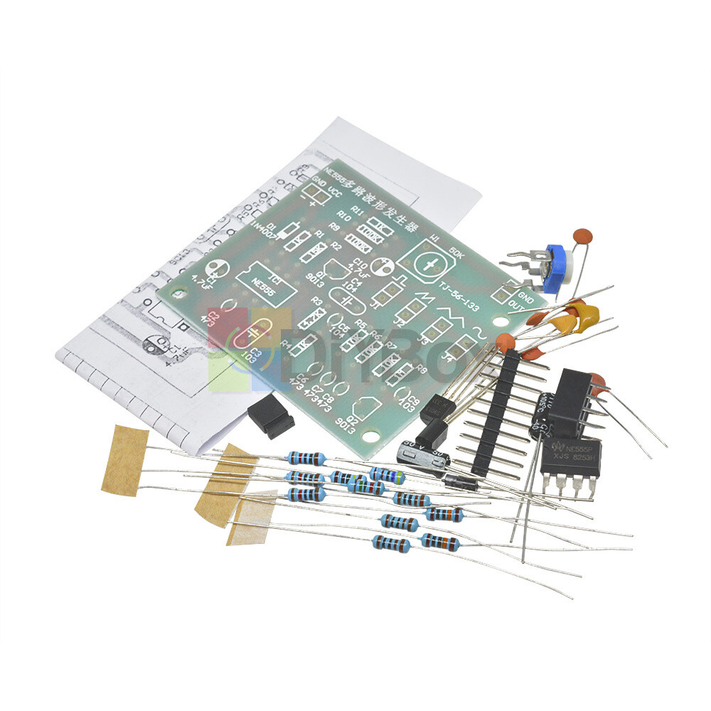 NE555 Multi-Channel Waveform Generator Module Sine Triangle Square Wave DIY Kits