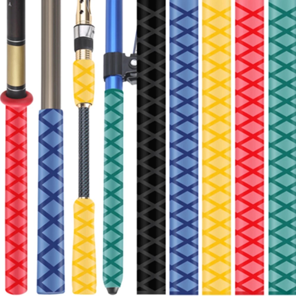 1M 18/20/22/25/28/30/35mm Non-slip Heat Shrink Wrap Tubing Fishing Rod DIY