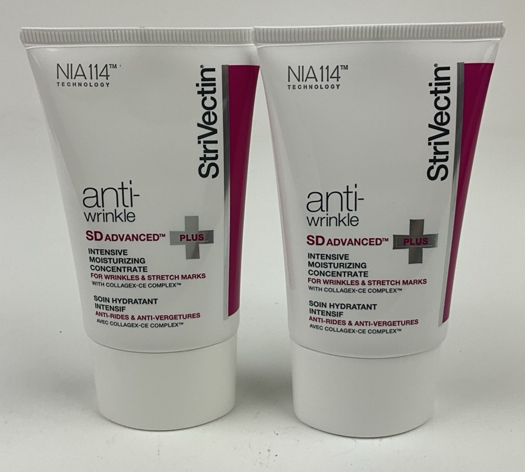 2 Pack StriVectin SD Advanced PLUS Moisturizer 1.6 oz Each Anti-Wrinkle Cream