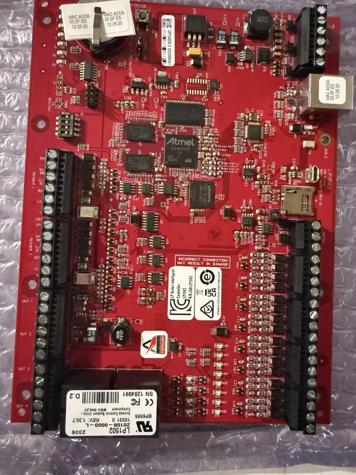 NEW Mercury Security LP1502 Intelligent Card Controller Board LP-1502 Genetec