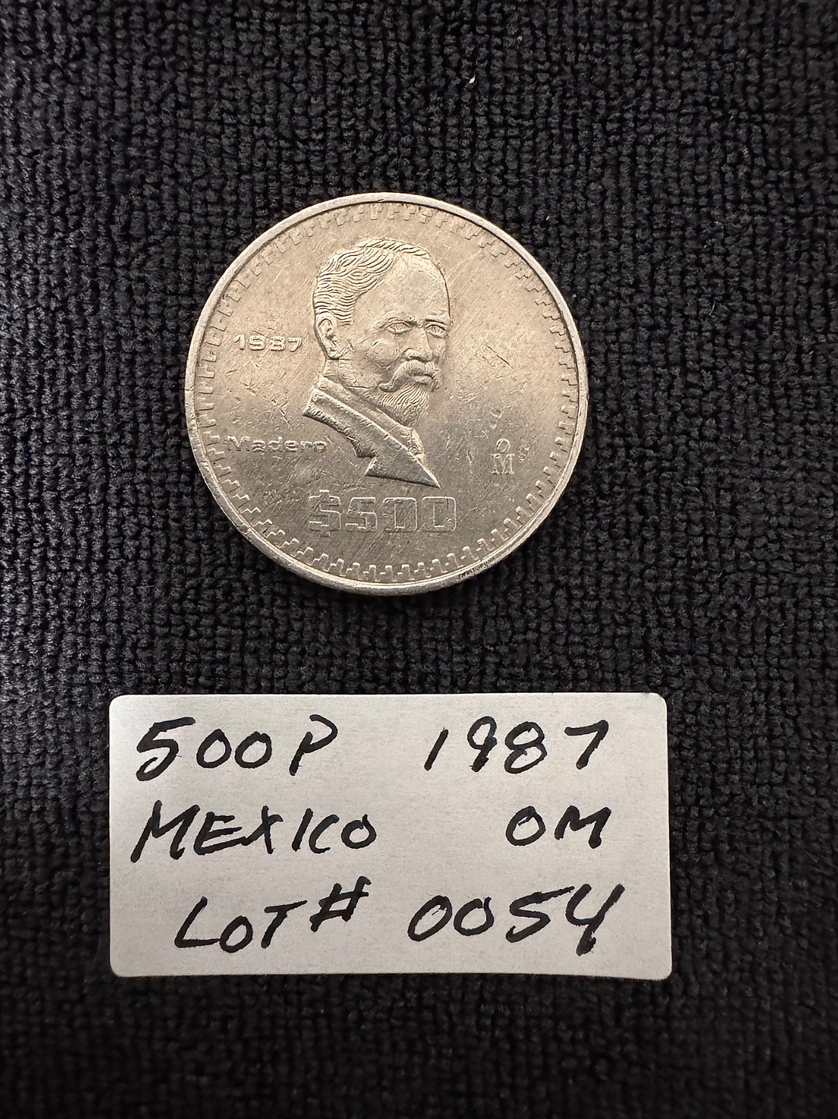🇲🇽 1987 Mexico 500 Pesos – JuanaMo - circulated - FREE SHIPPING!!
