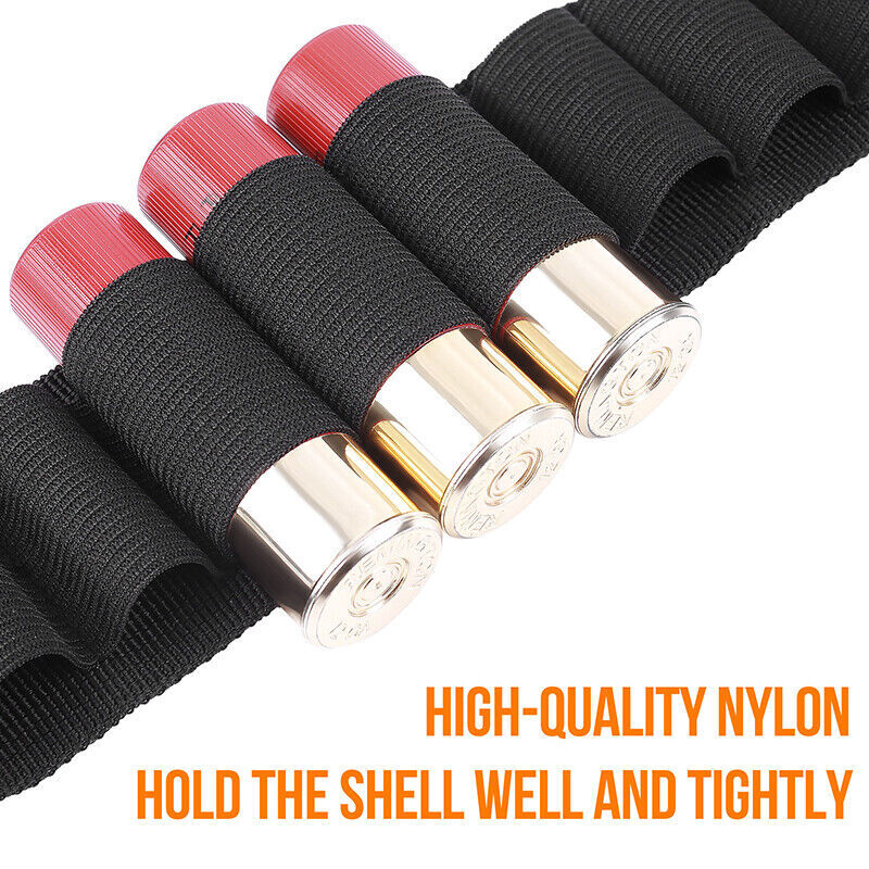 Tactical 29 Rounds Shotgun Shells Belt Shotgun Holder Strap for 12 or 20 Gauge