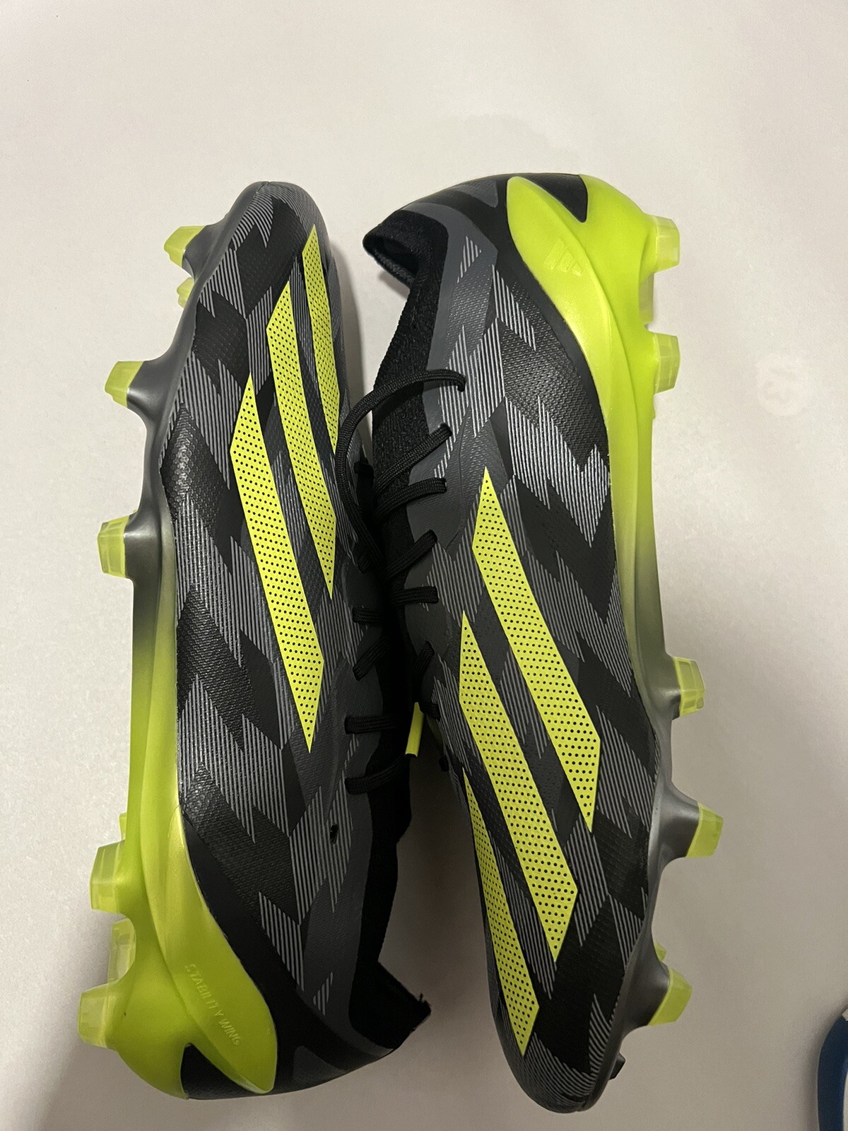 adidas X CRAZYFAST Injection.1 FG Men’s 13 Soccer Cleats Black/Yellow IG0670 NEW