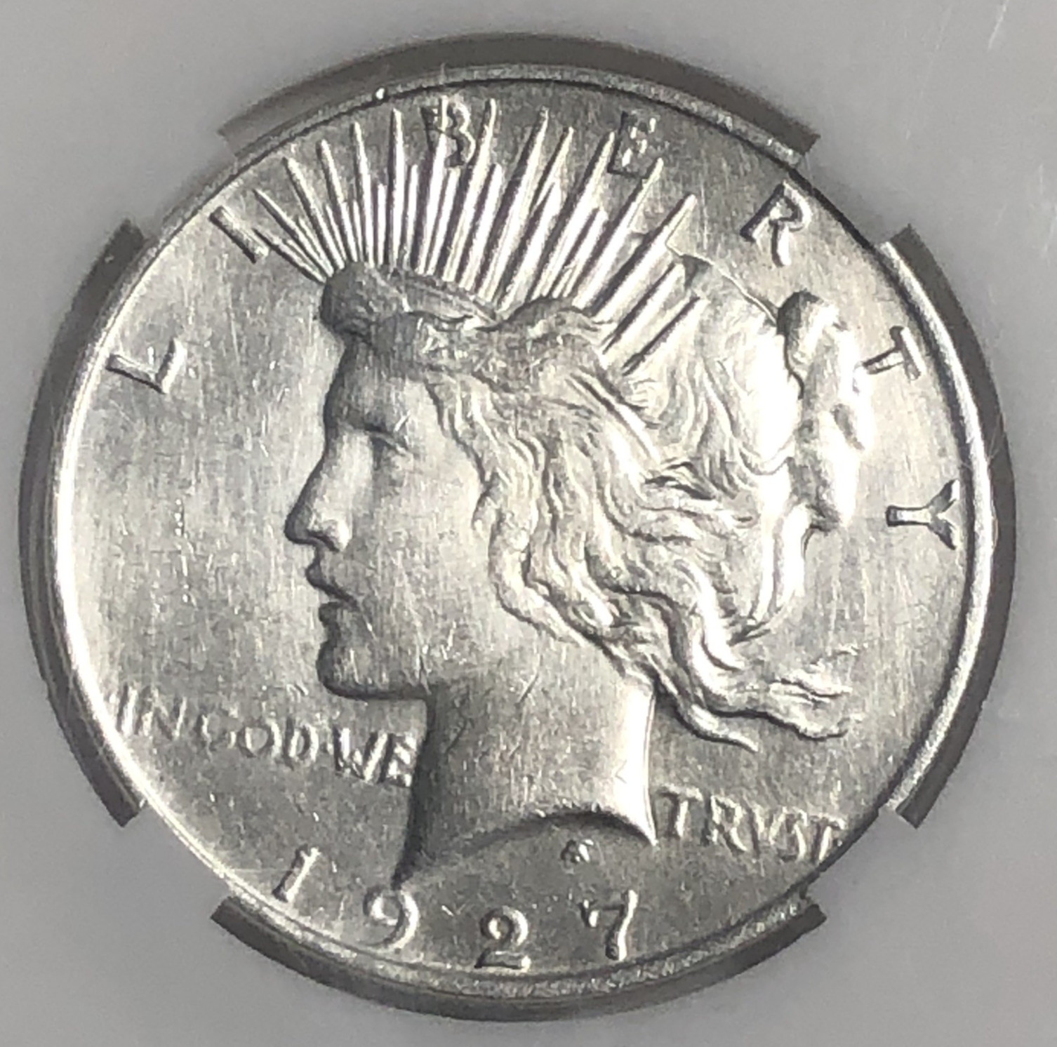 1927 D Peace $1 "UNC/AU"🔥BEAUTIFUL COIN & LUSTER/ CRISP WHITE/HI PTS/ 1.26M💥✅