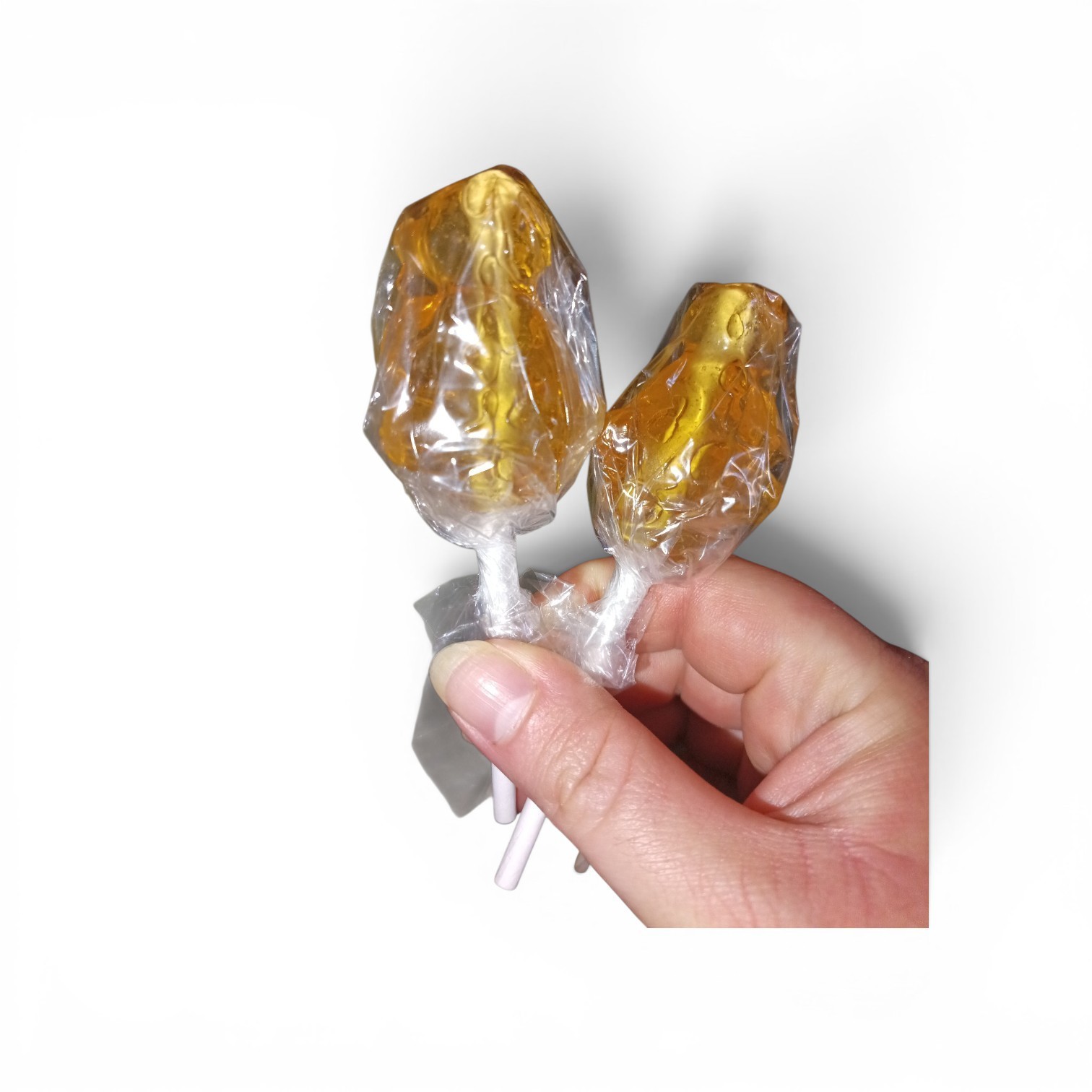 Golden Yellow Bear Shaped Lollipops