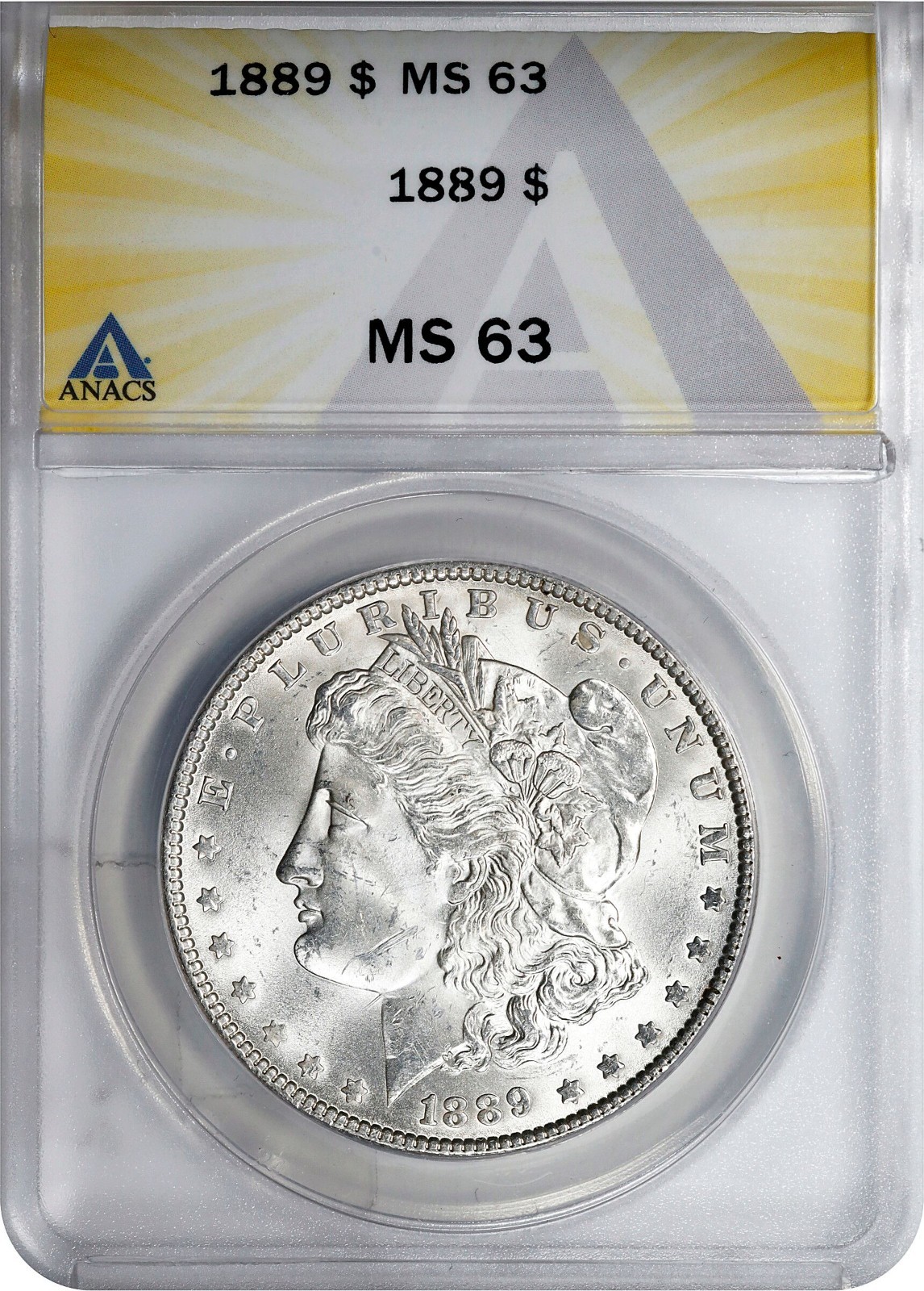 1889  -  MORGAN  SILVER  DOLLAR  -  MS  63