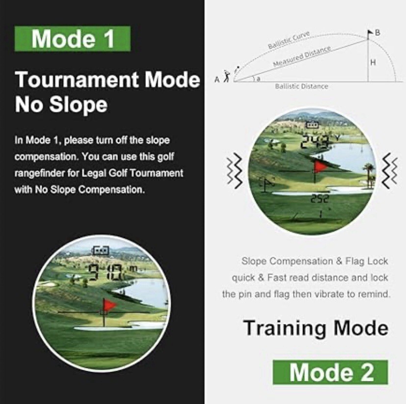 BIRDIEPULAE Golf Rangefinder with Slope & Magnet