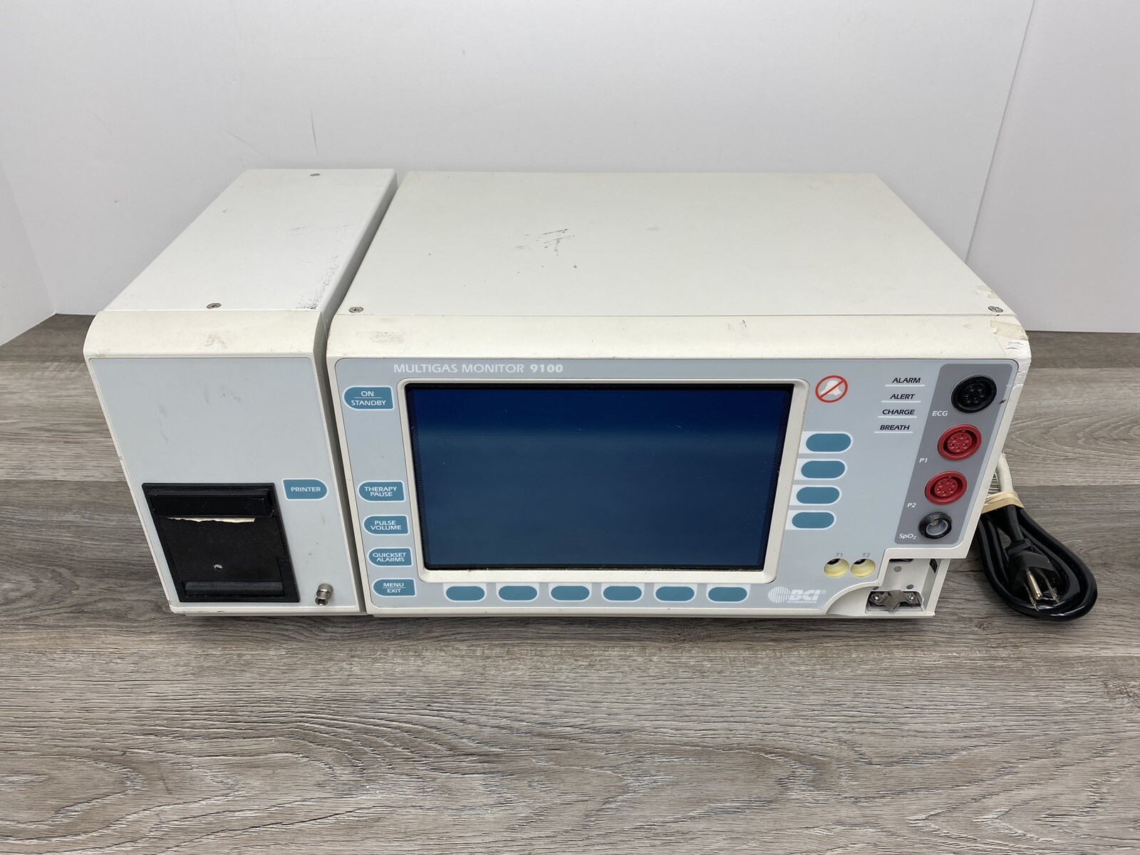 BCI International Multigas Monitor 9100 Model 70900A3 with Printer 9180 57170A1