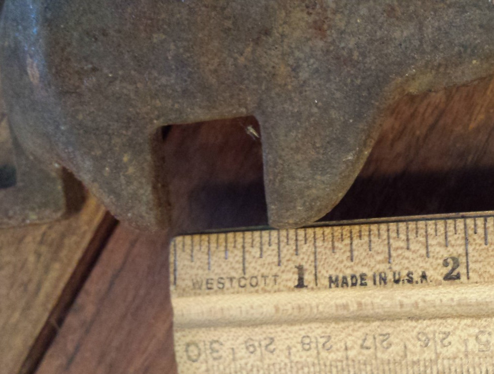 vintage cast iron unbranded Multi-Wrench - some damage