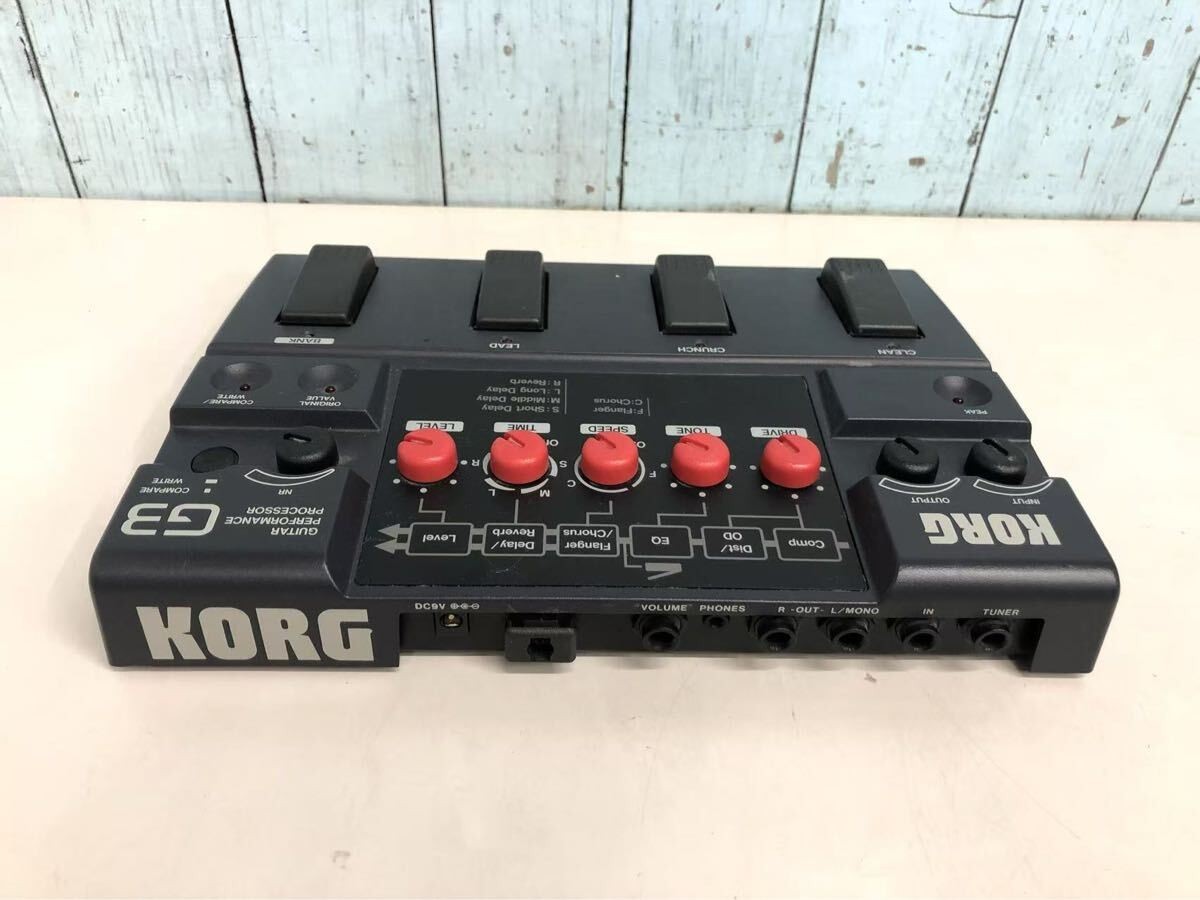 Korg G3 Guitar Multi-Effects Processor Pedal Black free shipping