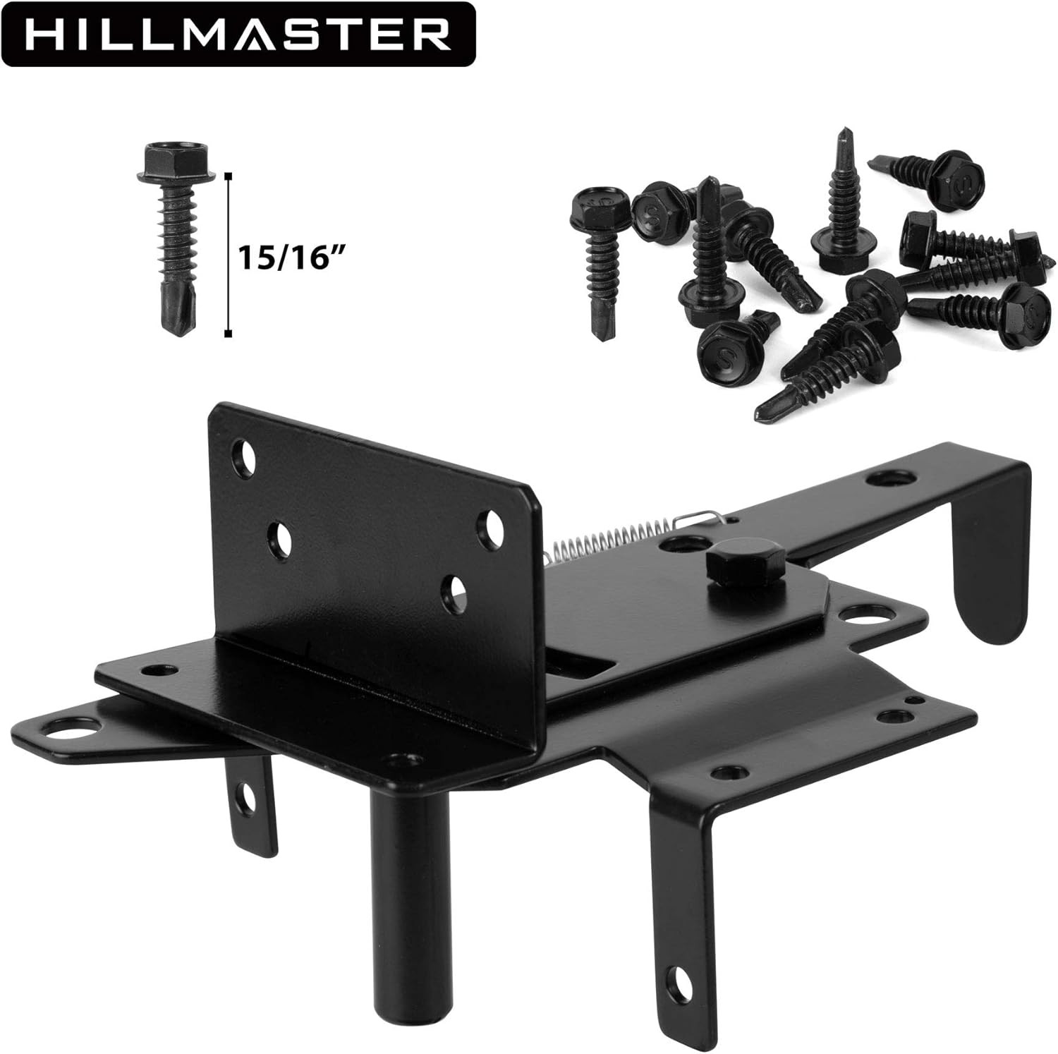 Heavy Duty Self-Locking Gate Latch for Wooden Fence, Post Mount Automatic Gate L