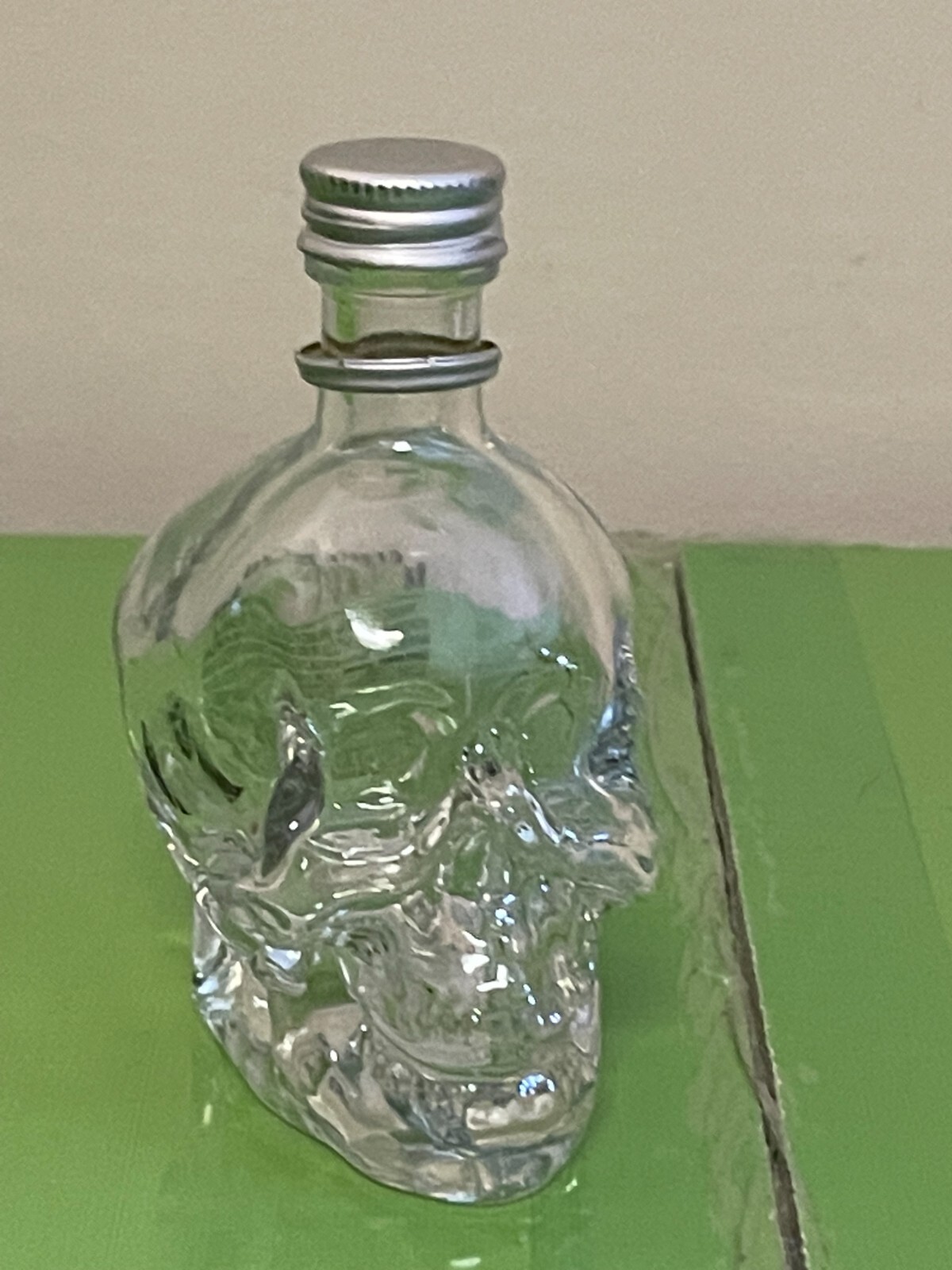 Dan Aykroyds Crystal Head Vodka 50ML Glass Skull Mini Empty Bottle With Cap