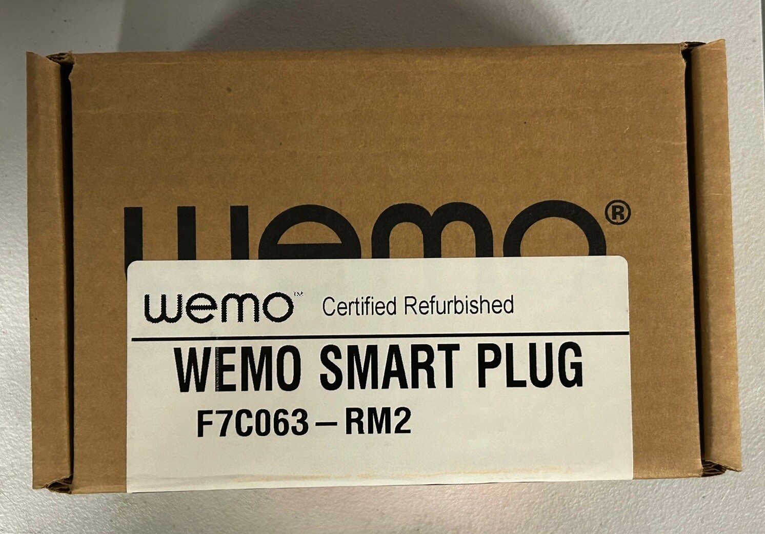 WeMo WiFi Enabled Mini Smart Plug - White (F7C063)