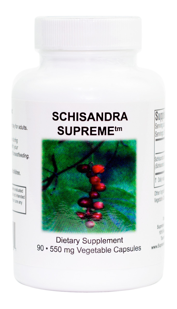 Schisandra Supreme by Supreme Nutrition - 550mg / Capsule- 90 Capsules