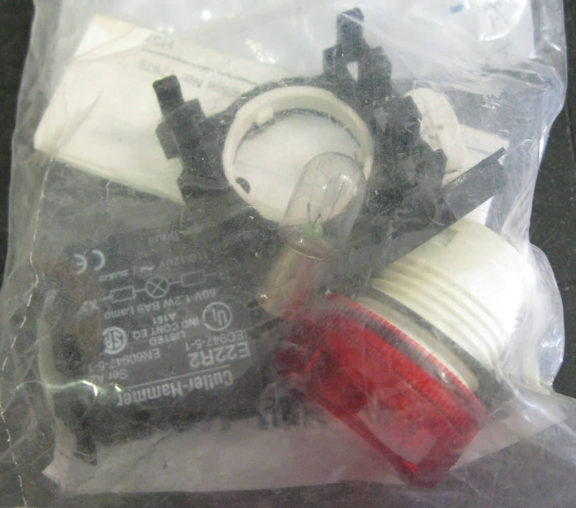 Cutler-Hammer E22H2X10 Indicating Light Red W/ Light Unit