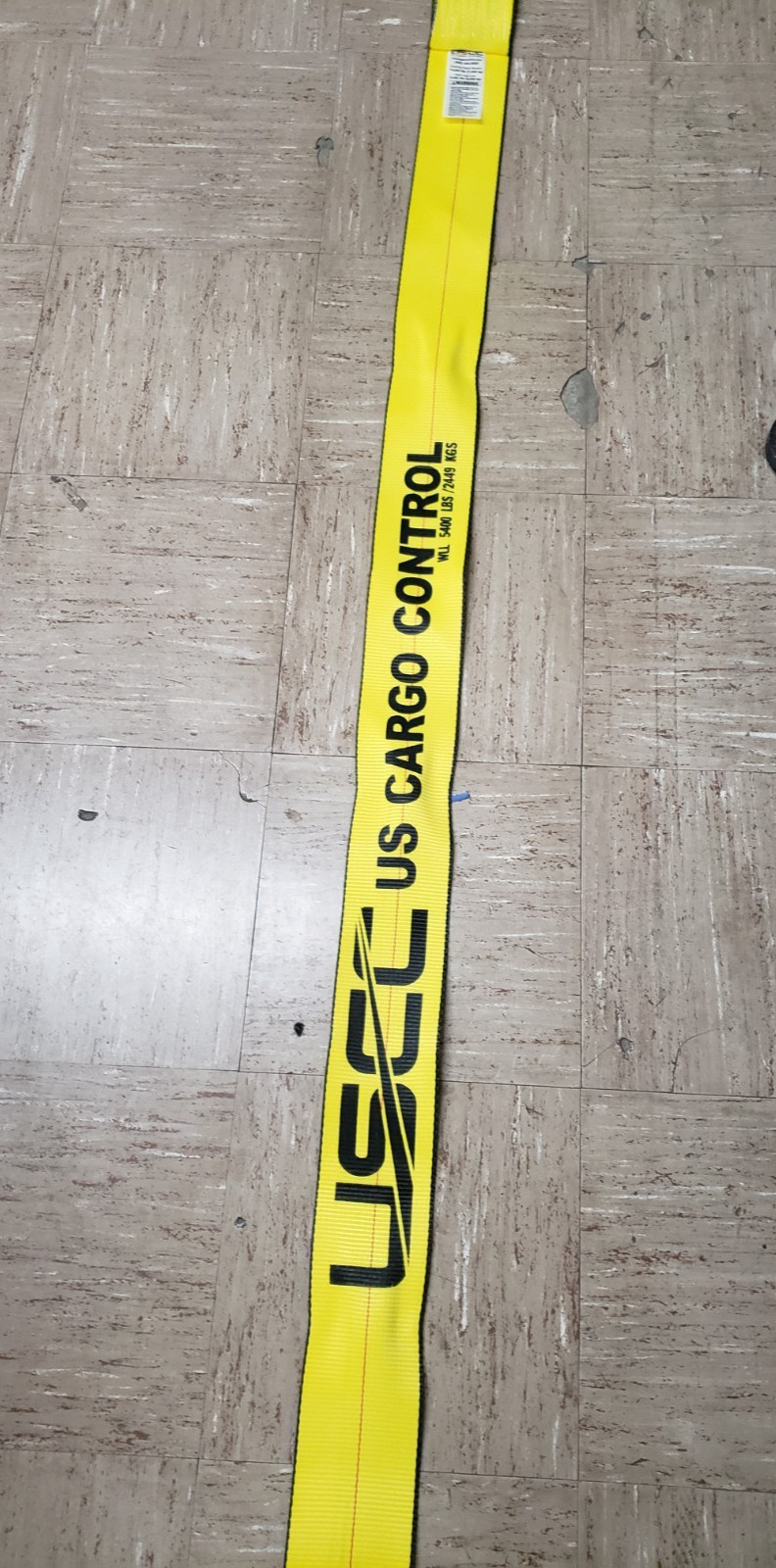 Qty/2 U.S. Cargo Control CUS-410DR4-Y 4" x 10' Cargo Strap w/ D Ring - Yellow