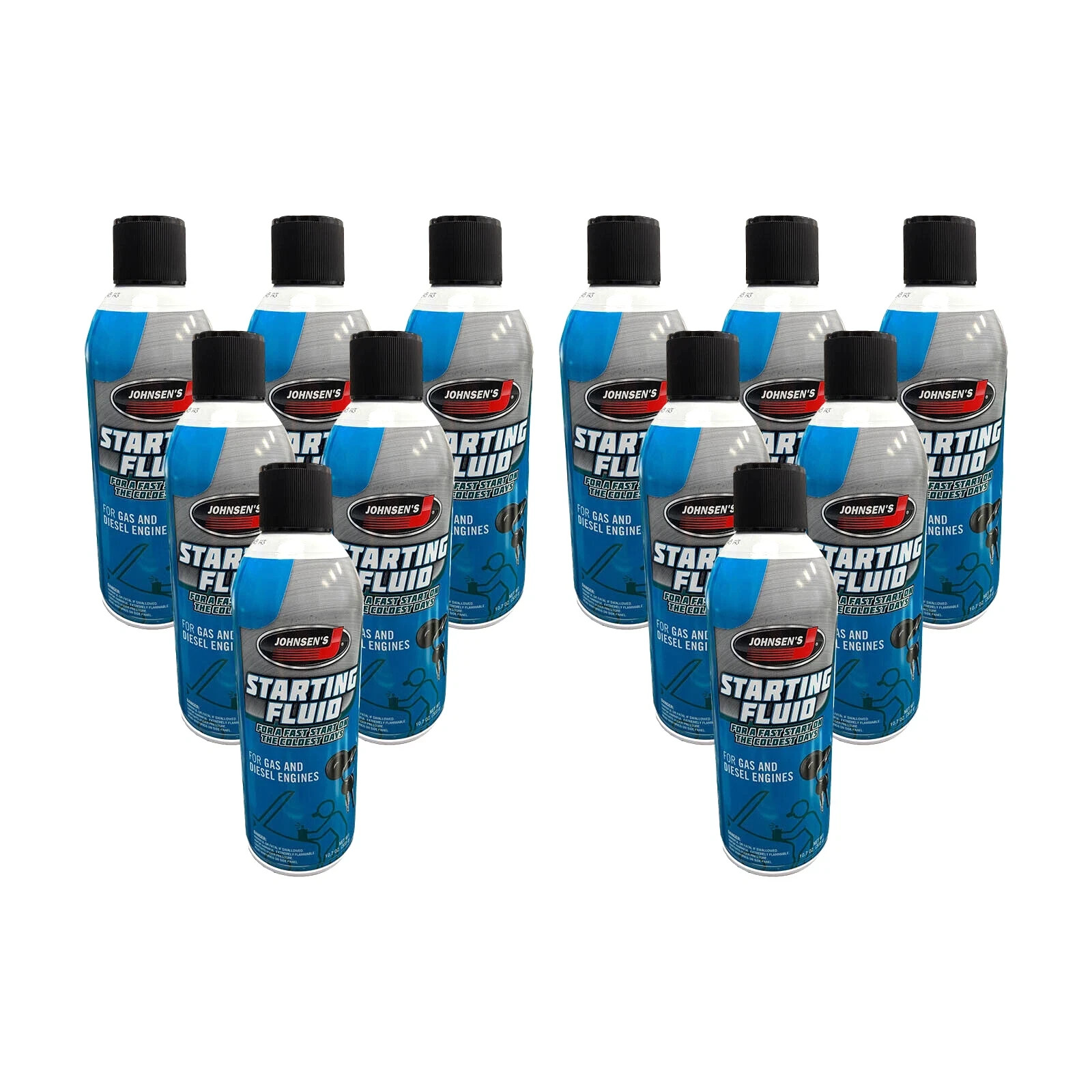 Johnsens 6762  Starting Fluid - 10.7 oz. 12 Pack