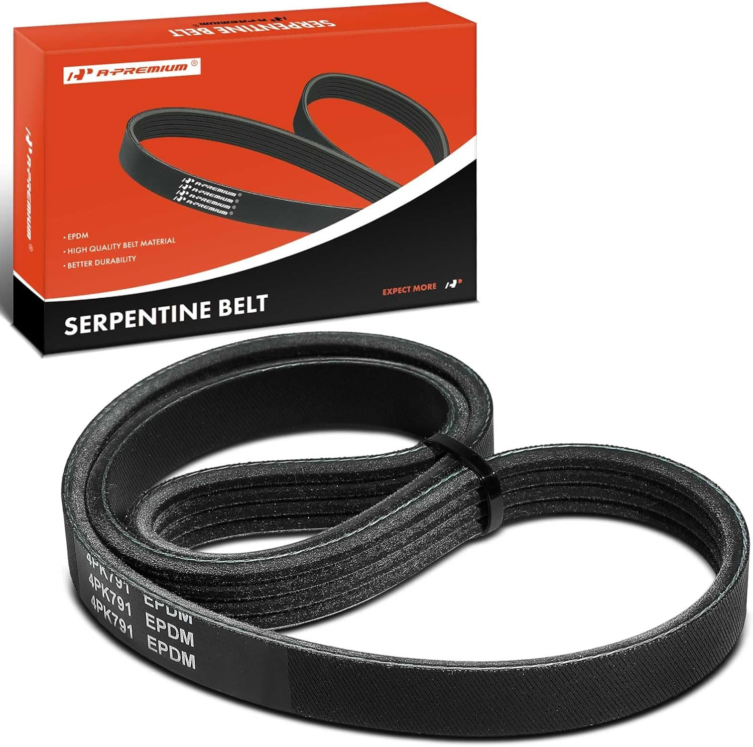 Serpentine Drive Belt for Honda, Acura, Chevrolet, Dodge, Toyota & More