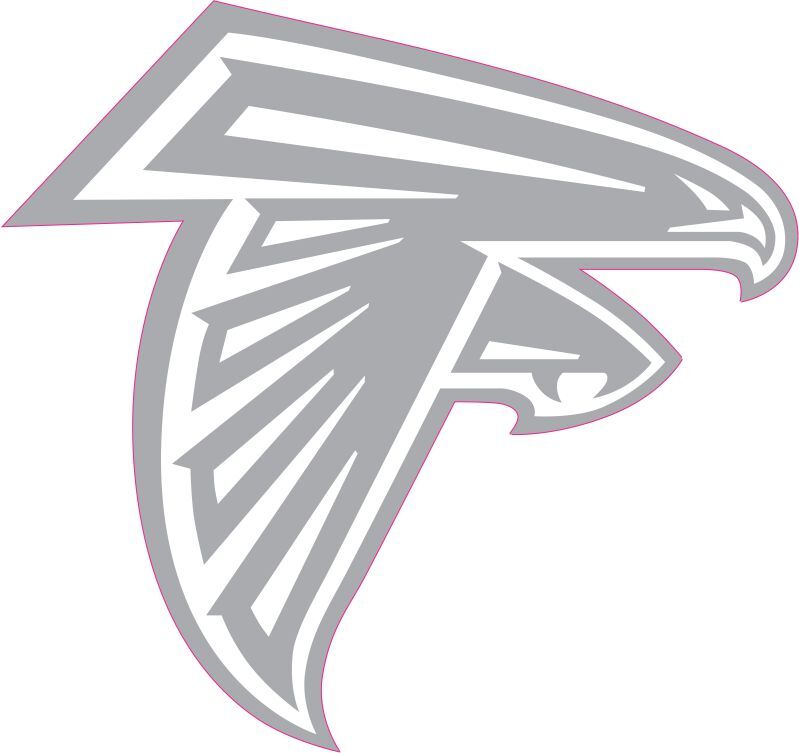 Atlanta Falcons Iced Inspired Mini Football Helmet Decals