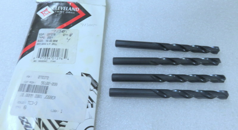 QTY-1 Cleveland C01276 10mm 118° Point High Speed Steel Jobber Drill OEM Tool